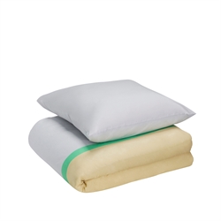Hübsch Block Sengetøj Beige/ Flerfarvet