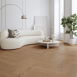 Moland Super Eg Sildebensparket - Brisbane Natural Oak Højre, Børstet UV Matlak
