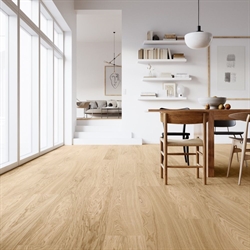 Moland Super Eg Wideplank - Mitchell Natural Oak, Børstet UV Matlak