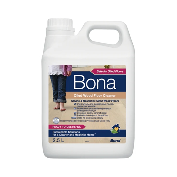 Bona Spray Mop Refill - Olierede Trægulve 2,5 L Bona Tilbehør til gulve > Plejemidler til gulve