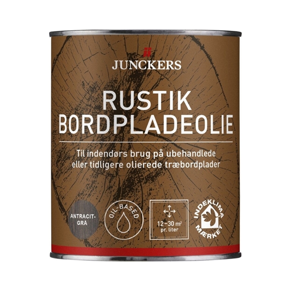Junckers Rustik Bordpladeolie - Antracitgrå 0,75 L