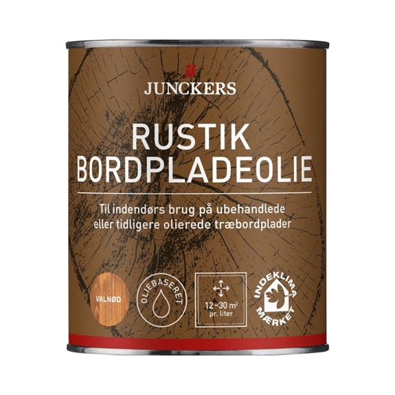 Junckers Rustik Bordpladeolie - Valnød 0,75 L