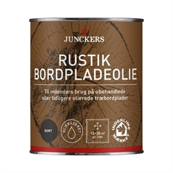 Junckers Rustik Bordpladeolie - Sort 0,75 L