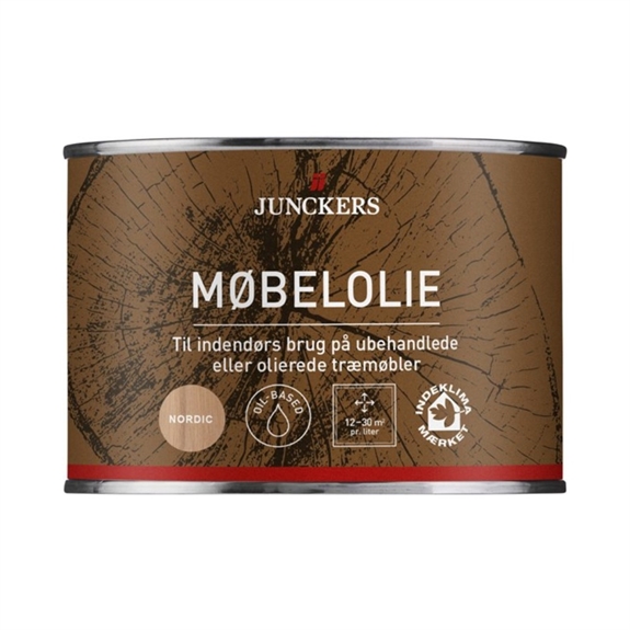 Junckers MøbelOlie - Klar olie med hvidpigmenteret 0,375 L