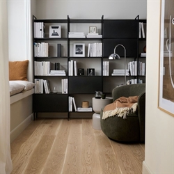 Timberman Slotsplank - Eg Variant, Børstet Hvid Matlak