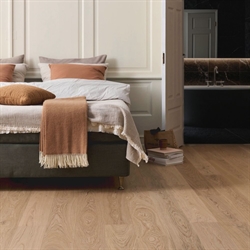 Timberman Slotsplank - Eg Classic, Børstet Hvid Matlak