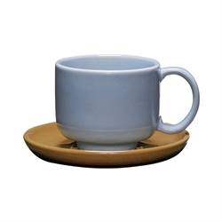 Hübsch Amare Kop/Underkop - Lyseblå/Brun