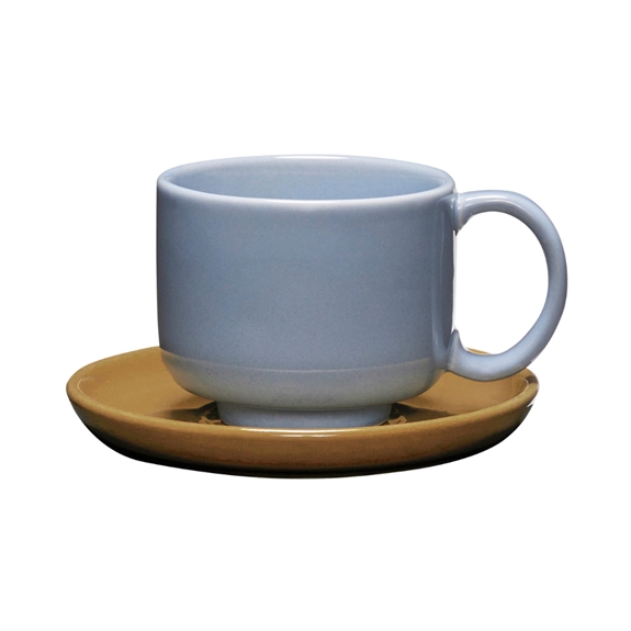 Hübsch Amare Kop/Underkop - Lyseblå/Brun