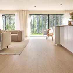 Bjelin Woodura Plank - Eg Select, Larvik XXL, Powder White Børstet Matlak