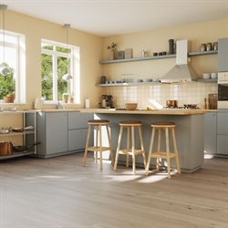 Bjelin Woodura Plank - Eg Blend, Steninge M, Misty White Matlak (NY STØRRELSE)