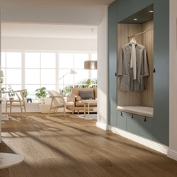Bjelin Woodura Plank - Eg Select, Ekered XL, Terra Brown Børstet Matlak