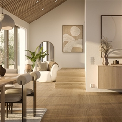 Bjelin Woodura Plank - Eg Blend, Lyngby M, Misty White Børstet Matlak