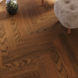 Bjelin Woodura Sildebensparket Modern - Eg Select, Sandviken A-Stav, Terra Brown Matlak