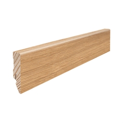 HARO Fodliste Ægte Træ - Eg Børstet Natur Olie, 58 x 16 x 2200 mm.