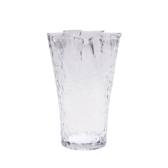 Hübsch Ruffle Vase - Klar