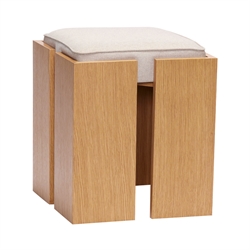 Hübsch Forma Skammel - Sand/Natur