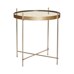 Hübsch Reflect Sidebord - Messingfarve