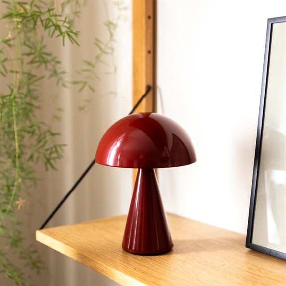 Hübsch Mush Transportabel Lampe - Rød