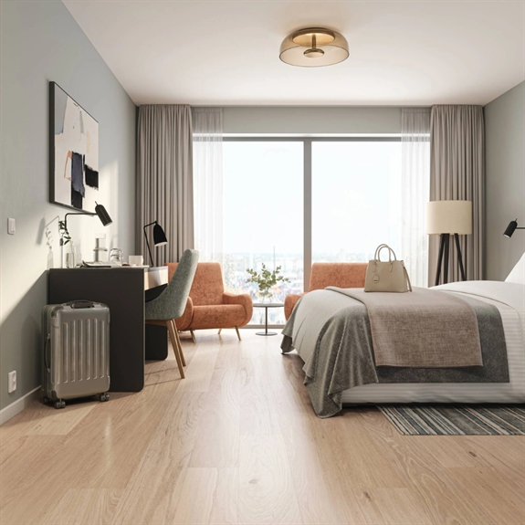 Bjelin Woodura Plank - Eg Immeln XL, Contrast Ivory Matlak
