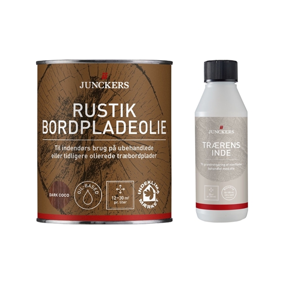 Pakkeløsning! Junckers Rustik Bordpladeolie - Dark Coco